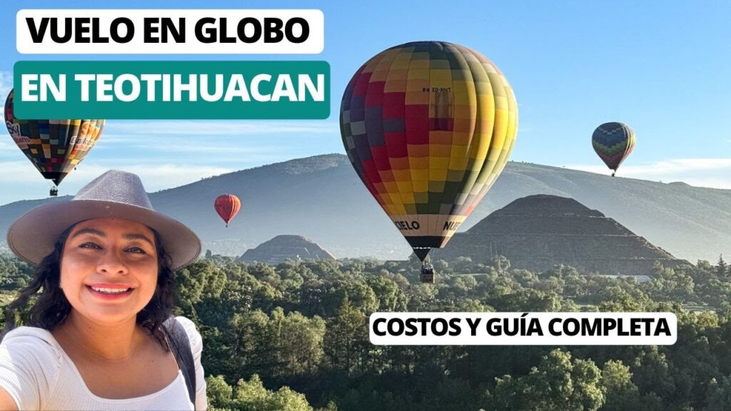 Paseo en globo aerostático sobre Teotihuacán